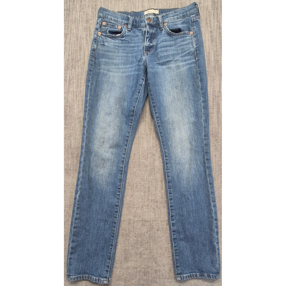 Madewell The Slim Boy Jean women's medium wash denim sz 25 Cotton stretch